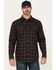 Image #1 - Cody James Men's FR Plaid Print Long Sleeve Snap Western Work Shirt, Black, hi-res