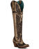 Corral Women's Gold Embroidery Western Boots - Round Toe, Gold, hi-res