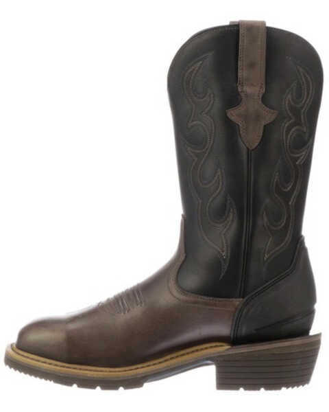 Image #3 - Lucchese Men's Welted Waterproof Western Work Boots - Steel Toe, , hi-res