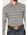 Image #3 - Gibson Trading Co Men's Lava Lamp Spade Print Long Sleeve Snap Western Shirt, Cream, hi-res