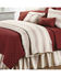 HiEnd Accents Prescott Striped Super Queen Size Duvet, Red, hi-res