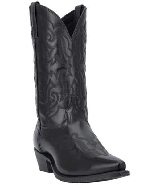 Image #2 - Laredo Men's Hawk Western Boots - Snip Toe, Black, hi-res