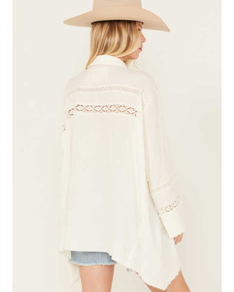 Image #4 - Free People Women's Ranch Wash Long Sleeve Top , White, hi-res