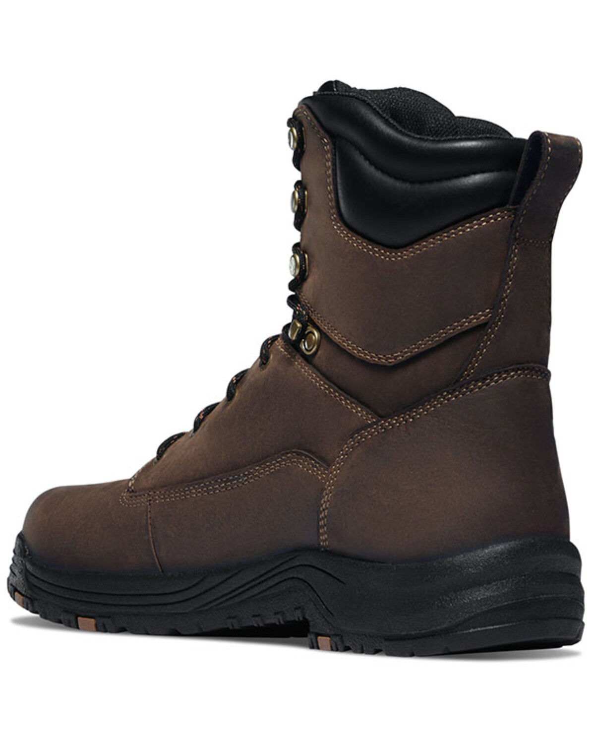Image #3 - Danner Men's 8" Caliper Work Boots - Aluminum Toe, Brown, hi-res