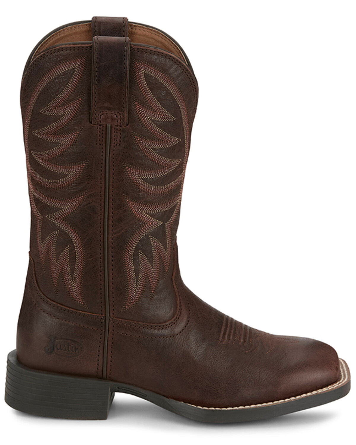 Image #2 - Justin Women's Demeter Western Boots - Broad Square Toe, Brown, hi-res