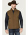 Image #1 - Dakota Grizzly Men's Bennett Reversible Fleece Lined Western Vest, Lt Brown, hi-res