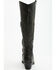 Image #5 - Italian Cowboy Women's Bolt Overlay Tall Western Boots - Snip Toe, Dark Grey, hi-res