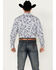 Image #4 - Rodeo Clothing Men's Floral Paisley Print Long Sleeve Pearl Snap Western Shirt, White, hi-res