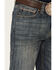 Rock & Roll Denim Men's Vintage Dark Wash Double Barrel Relaxed Straight Jeans , Blue, hi-res