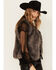 Image #2 - Shyanne Women's Faux Fur Vest, Ash, hi-res