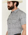 Image #2 - Cody James Men's Graffiti Floral Print Short Sleeve Snap Western Shirt , Ivory, hi-res