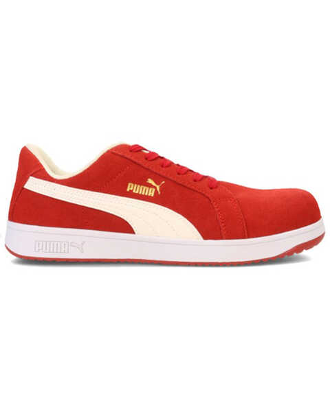 Image #2 - Puma Safety Men's Iconic Work Shoes - Composite Toe, Red, hi-res