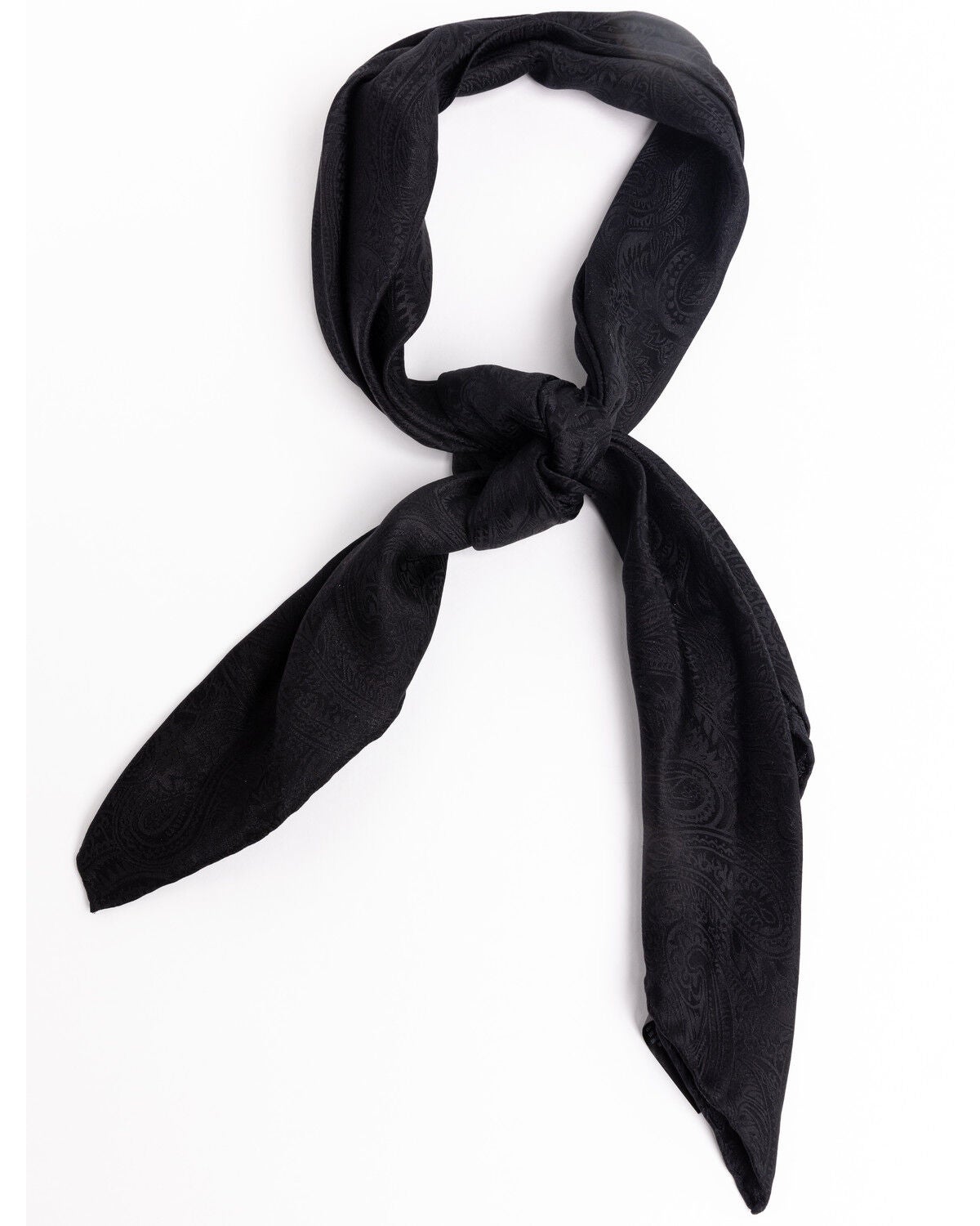 Cody James Men's Silk Jacquard Scarf, Black, hi-res