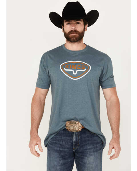 Image #1 - Kimes Ranch Men's Conway Short Sleeve Graphic T-Shirt, Indigo, hi-res