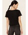 Image #4 - Country Deep Women's Acid Washed Desperado Graphic Tee, Black, hi-res
