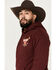 Image #2 - Coors Men's Boot Barn Exclusive Coors Banquet Logo Hooded Sweatshirt, Burgundy, hi-res