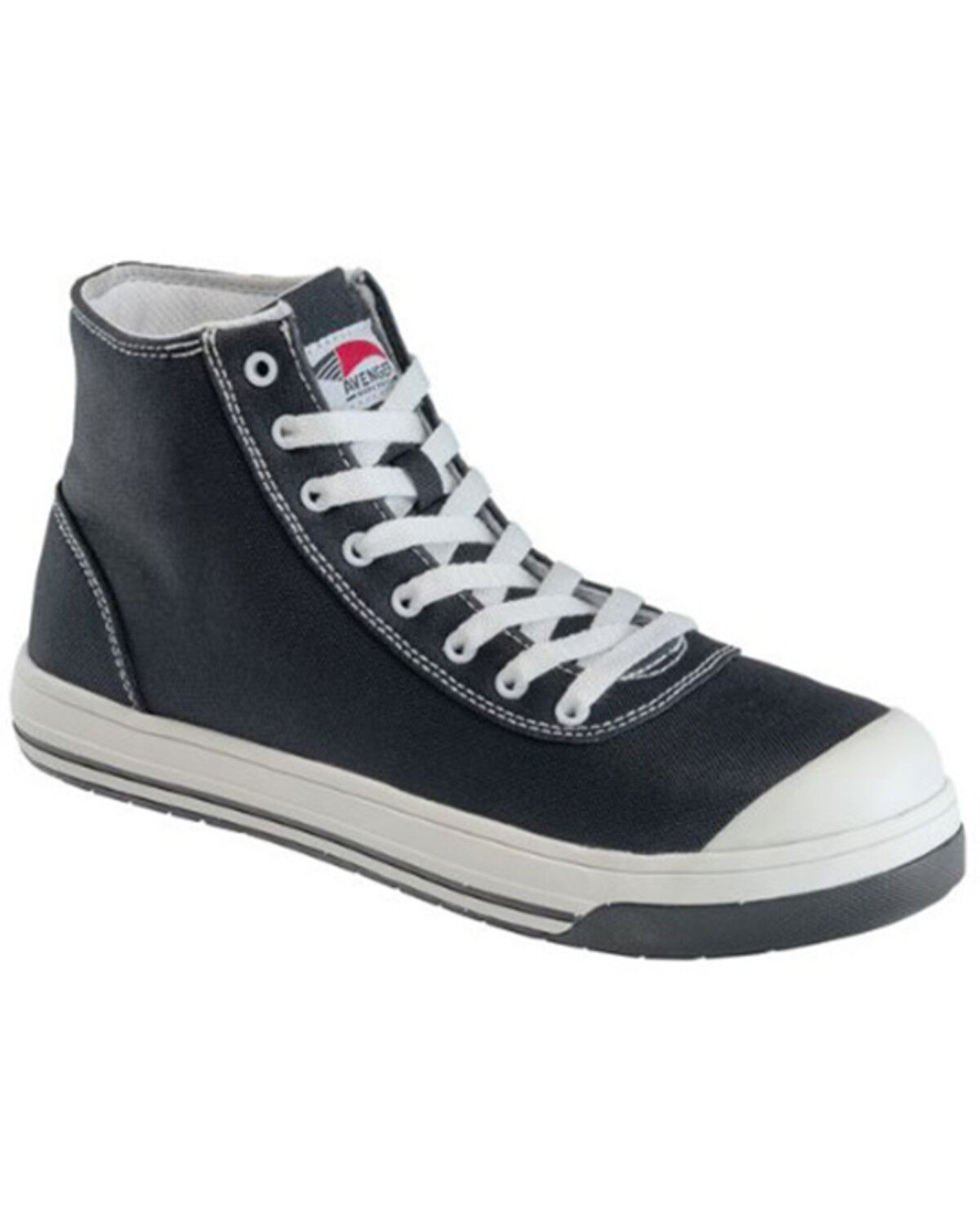 Image #1 - Avenger Men's Blade 8-Eye Lace-Up Work Boots - Composite Toe, Black, hi-res