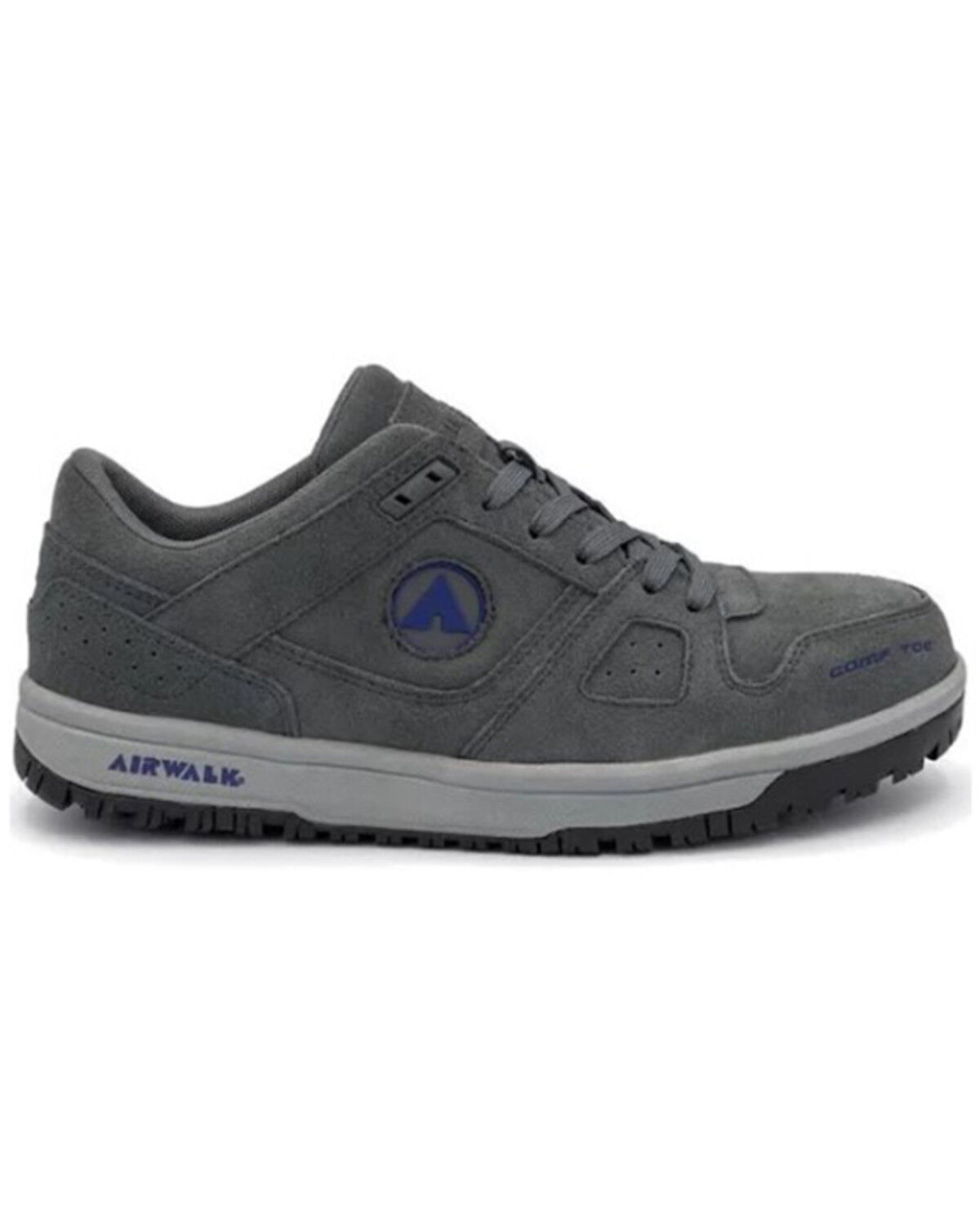 Image #1 - Airwalk Men's Mongo Lace-Up Work Shoes - Composite Toe, Grey, hi-res
