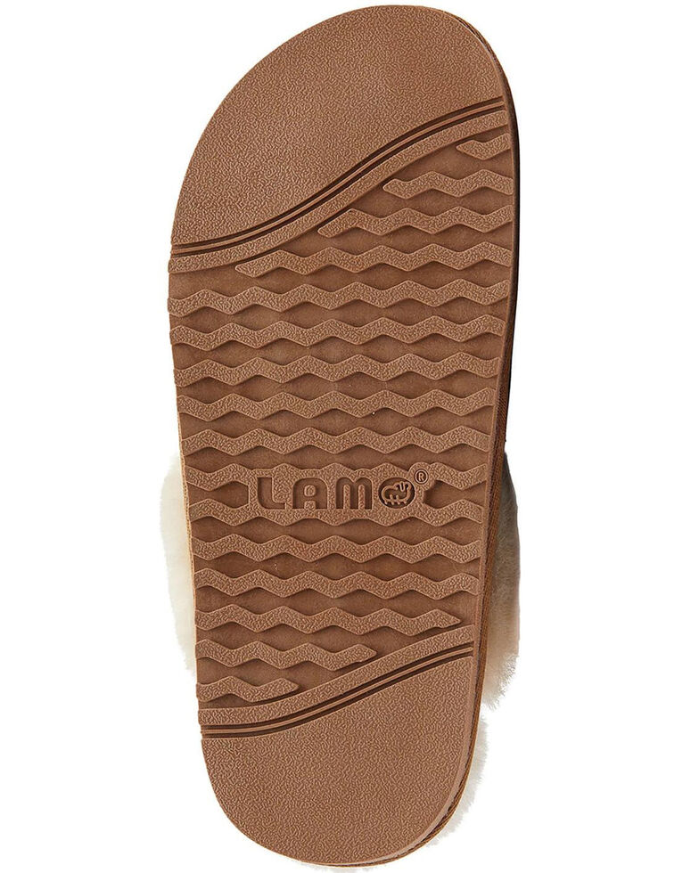 Lamo Footwear Women's Scuff Doubleface Slippers, Chestnut, hi-res
