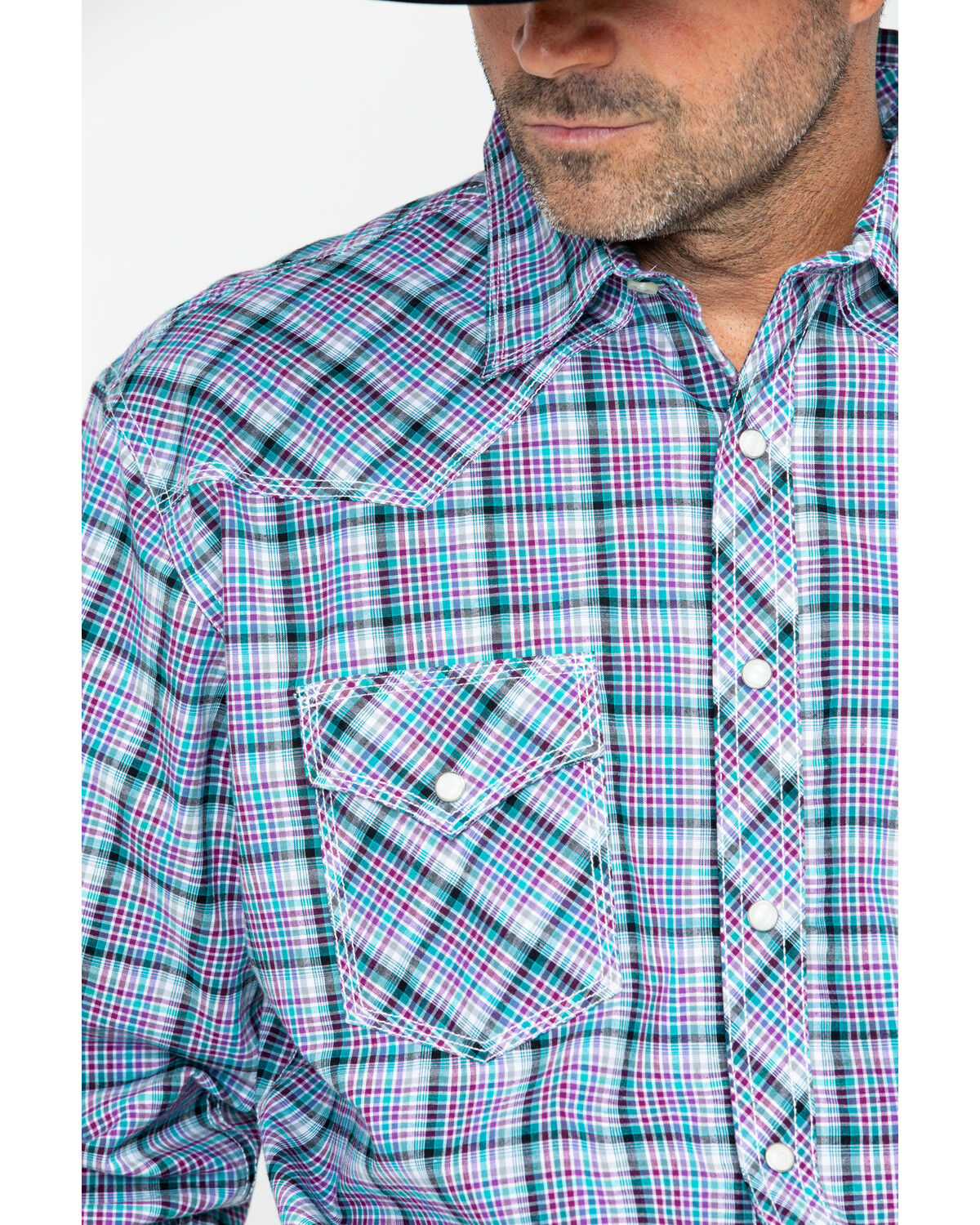 Image #3 - Wrangler 20X Men's Competition Advanced Comfort Long Sleeve Snap Western Shirt, , hi-res