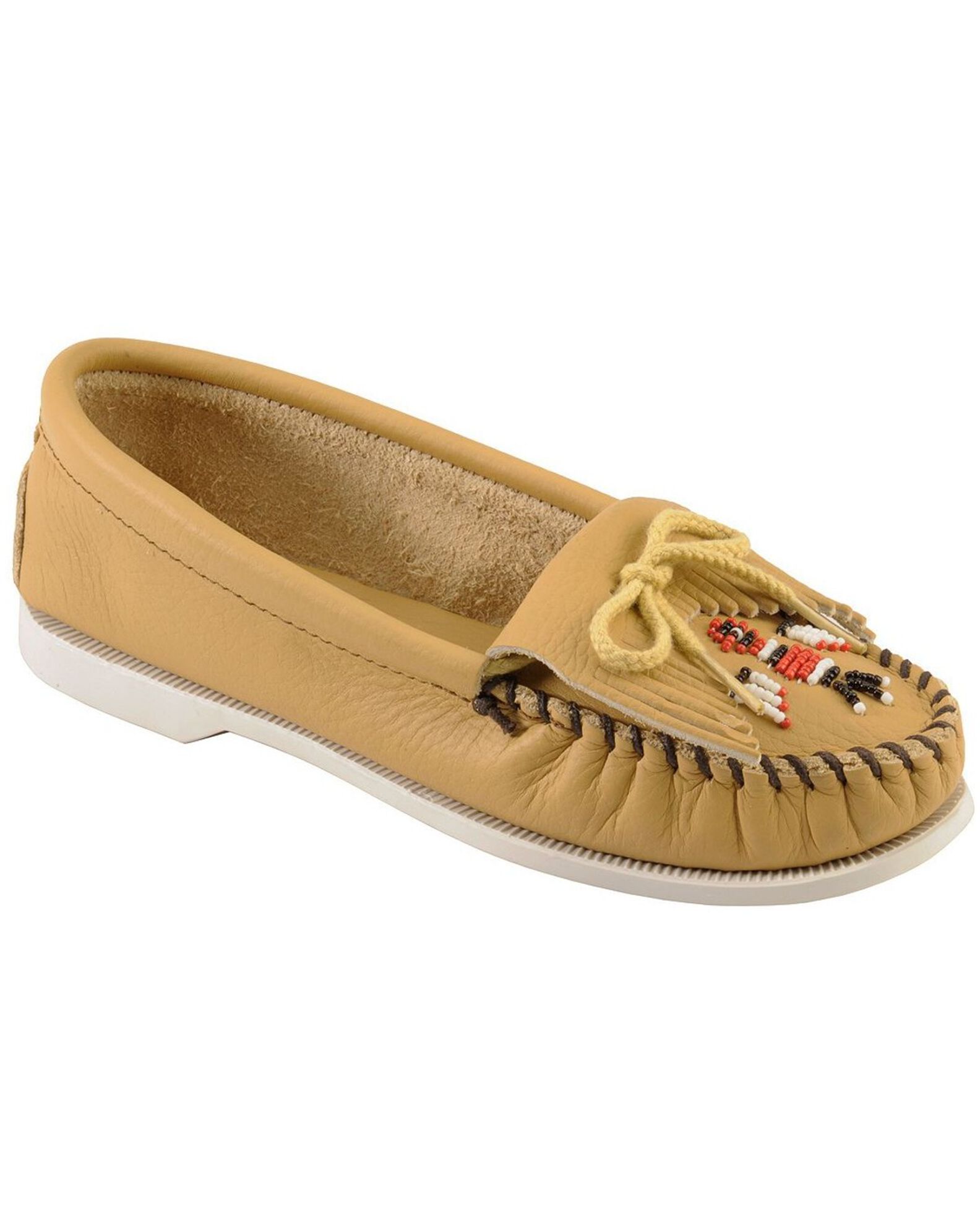 Minnetonka Women s Smooth Leather Thunderbird Moccasins Moc Toe