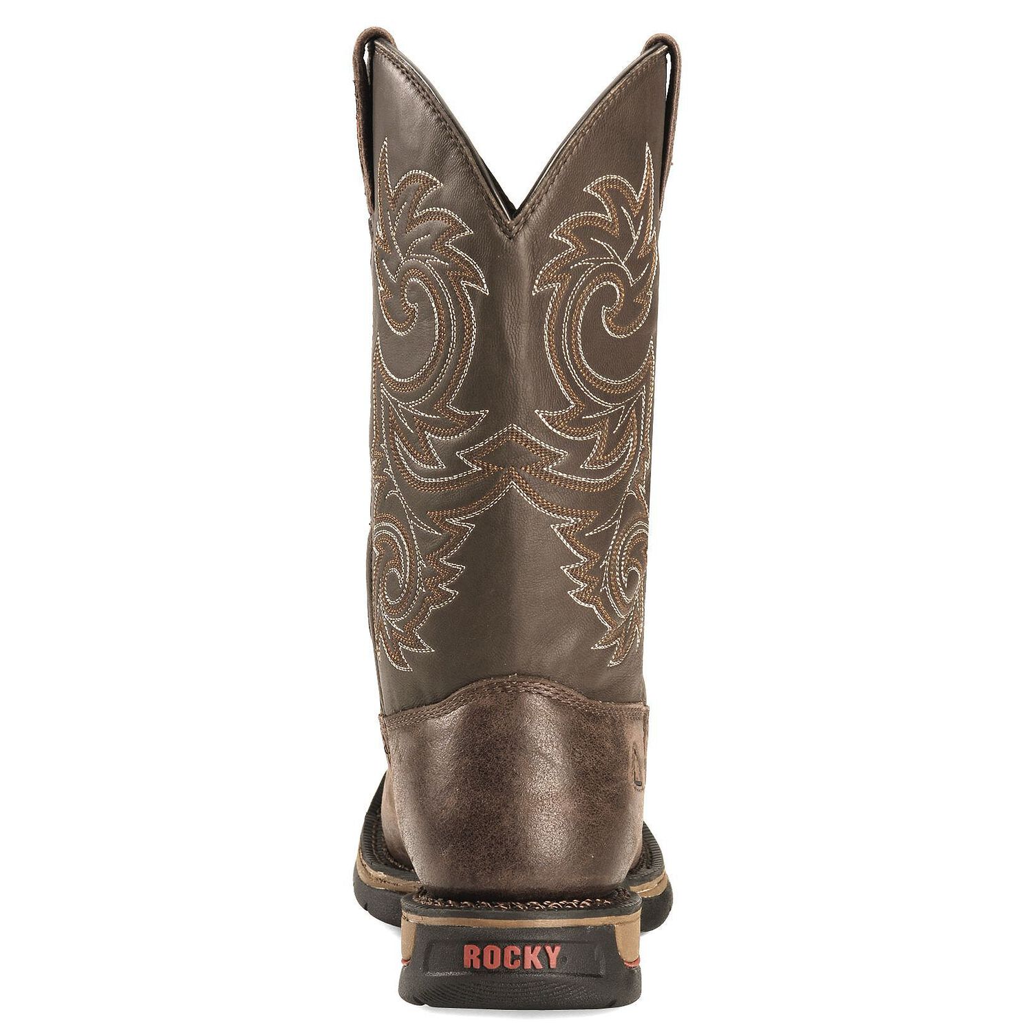Image #7 - Rocky Men's Long Range Waterproof Pull On Work Boots - Steel Toe, , hi-res