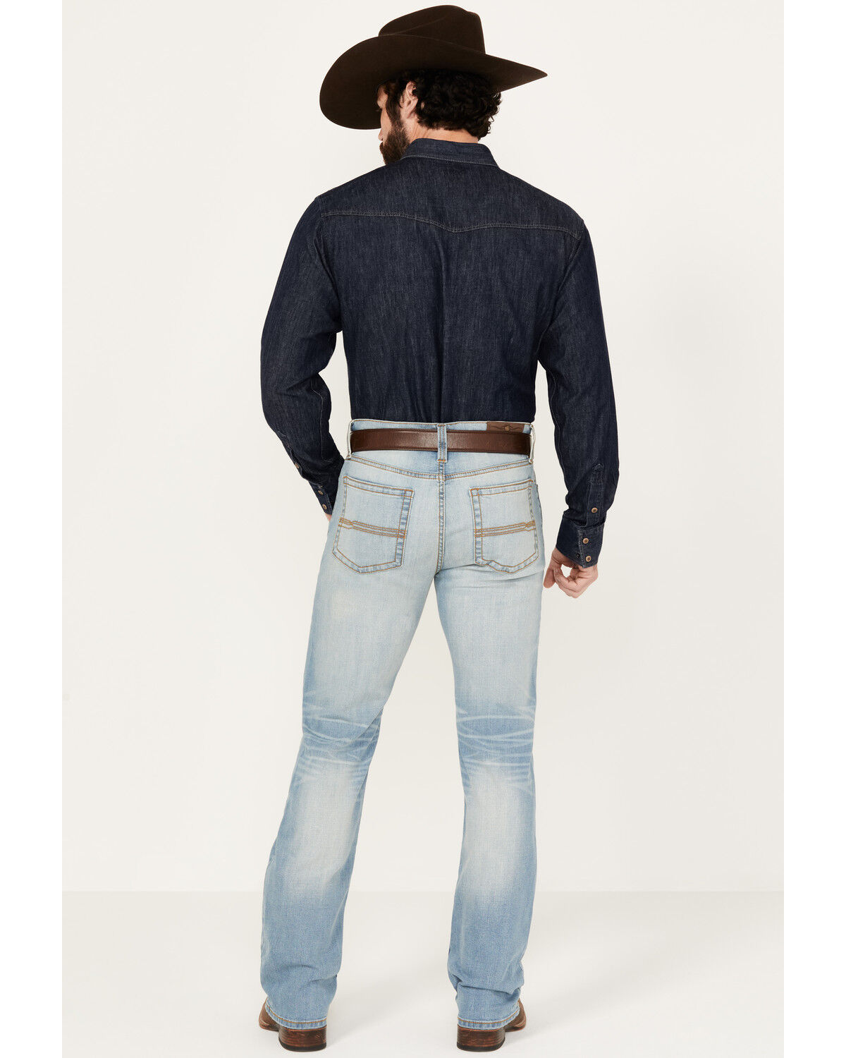 Image #3 - Cody James Men's Light Wash Cowboy Slim Straight Stretch Denim Jeans, Light Wash, hi-res