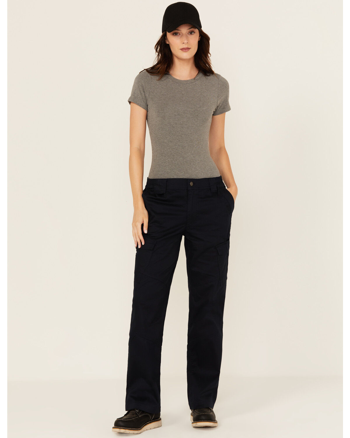 Image #1 - Lucky Brand Workwear Women's Twill Cargo Pants, Navy, hi-res