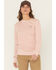 Image #1 - Carhartt Women's TENCEL™ Fiber Series Relaxed Fit Midweight French Terry Sweatshirt, Rose, hi-res