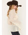 Image #2 - Shyanne Women's Lace Knit Long Sleeve Top, Natural, hi-res