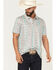 Image #1 - Panhandle Slim Men's Southwestern Striped Short Sleeve Pearl Snap Performance Polo, Multi, hi-res