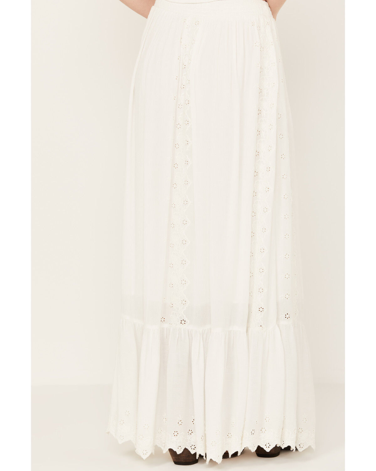 Image #5 - Idyllwind Women's Holly Eyelet Maxi Skirt, Ivory, hi-res