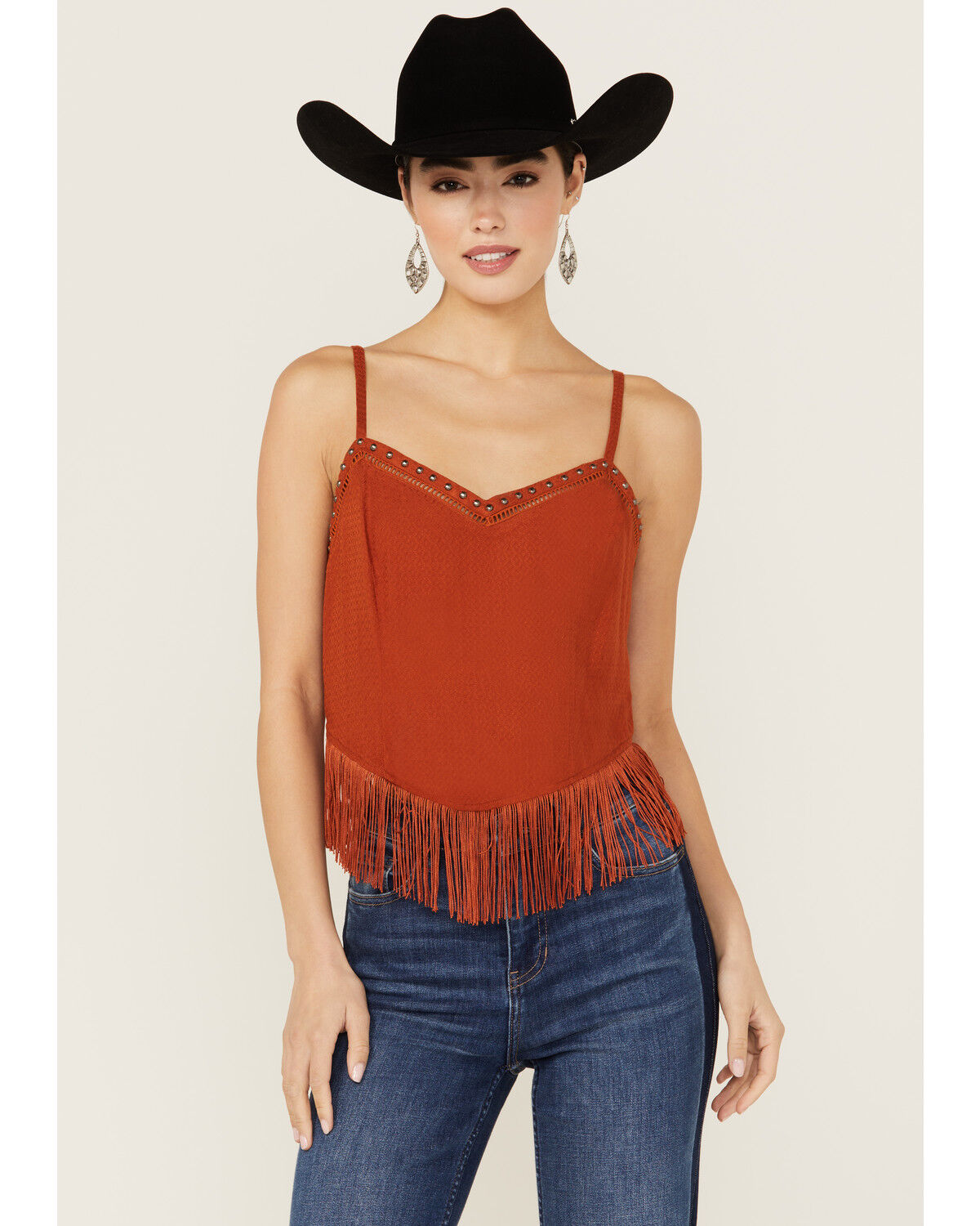 Image #1 - Idyllwind Women's Clemmons Fringe Tank, , hi-res