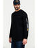 Image #3 - Cody James Men's FR Logo Long Sleeve Stretch Work Shirt, Black, hi-res