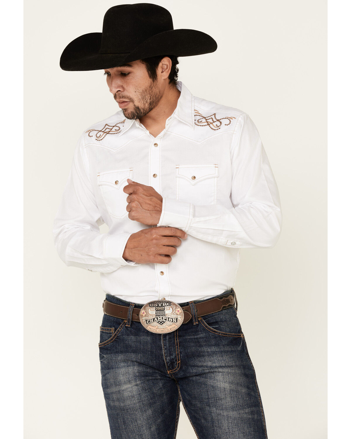 wrangler embroidered western shirt