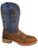 Smoky Mountain Men's Parker Western Boots - Square Toe, Brown/blue, hi-res