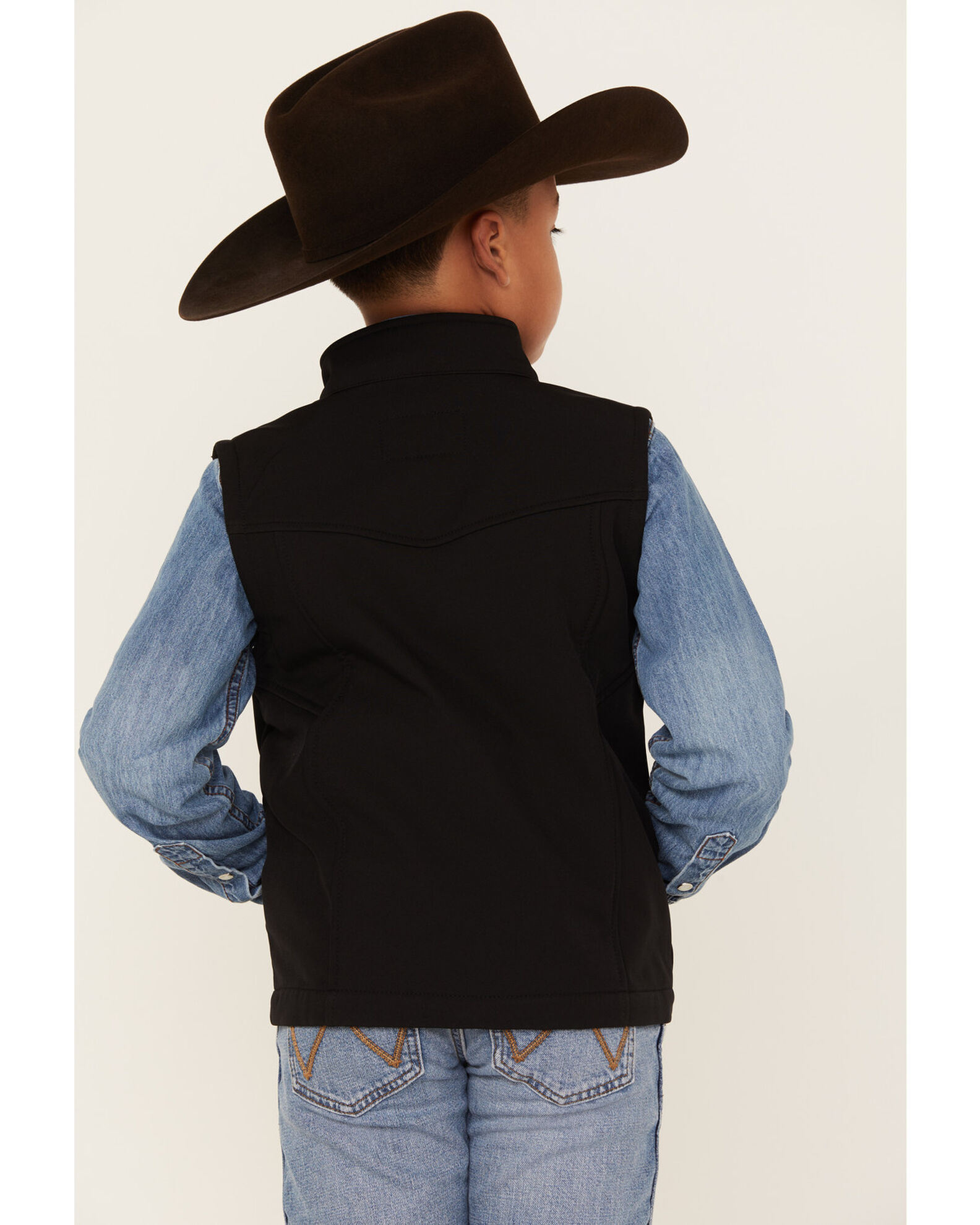 Boys softshell vest top