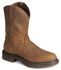 Rocky Men's 10" Original Ride Roper Western Work Boots, Tan, hi-res