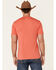 HOOey Men's Solid Premium Bamboo Short Sleeve Pocket T-Shirt , Pink, hi-res
