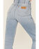 Image #4 - Wrangler Retro Women's Wild West 603 Mid Damaged High Rise Straight Jeans, Blue, hi-res