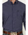 Image #3 - George Strait By Wrangler Men's Plaid Print Long Sleeve Button-Down Stretch Western Shirt, Navy, hi-res