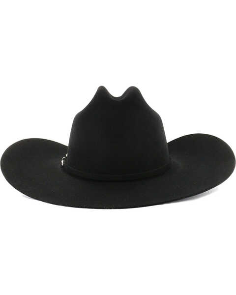 Rodeo King Men's Rodeo 5X Black Felt Cowboy Hat, Black, hi-res