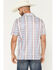 Image #4 - Panhandle Slim Men's Southwestern Short Sleeve Snap Polo Shirt, Multi, hi-res