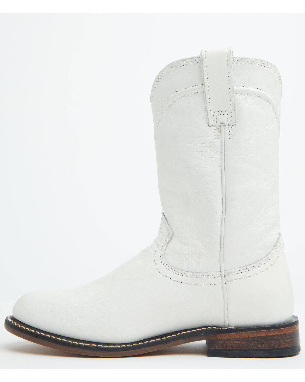 Image #3 - Justin Women's Holland Western Boots - Round Toe, White, hi-res