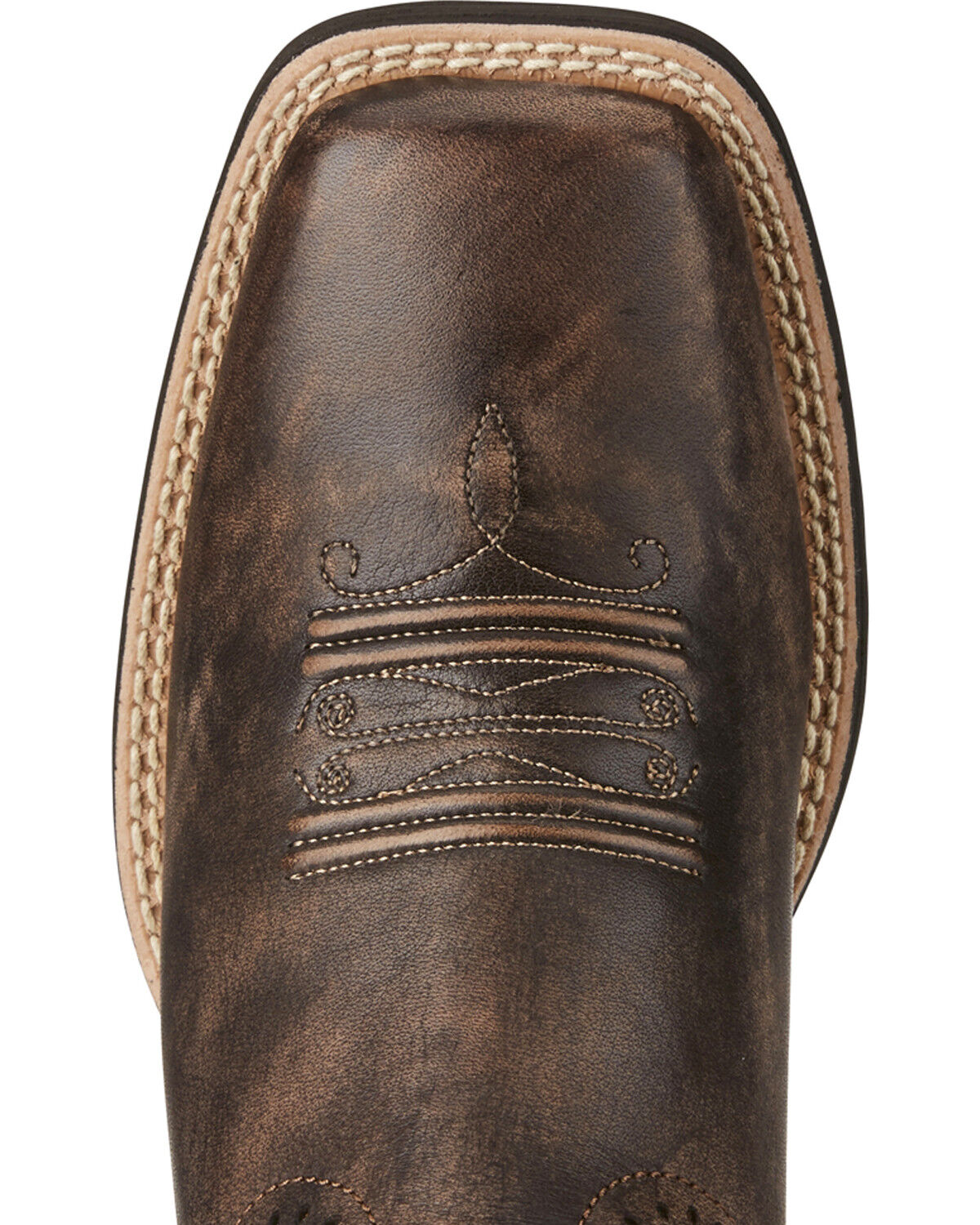 Image #4 - Ariat Women's Quickdraw Western Performance Boots - Broad Square Toe, Chocolate, hi-res