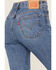 Image #4 - Levi's Women's Medium Wash 501 Pieced Destructed Jeans, Medium Wash, hi-res