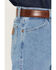 Image #2 - Wrangler Men's 936 Cowboy Cut Slim Fit Prewashed Jeans, Antique Blue, hi-res