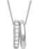 Montana Silversmiths Women's Duo Ring Sparkle Necklace, Silver, hi-res