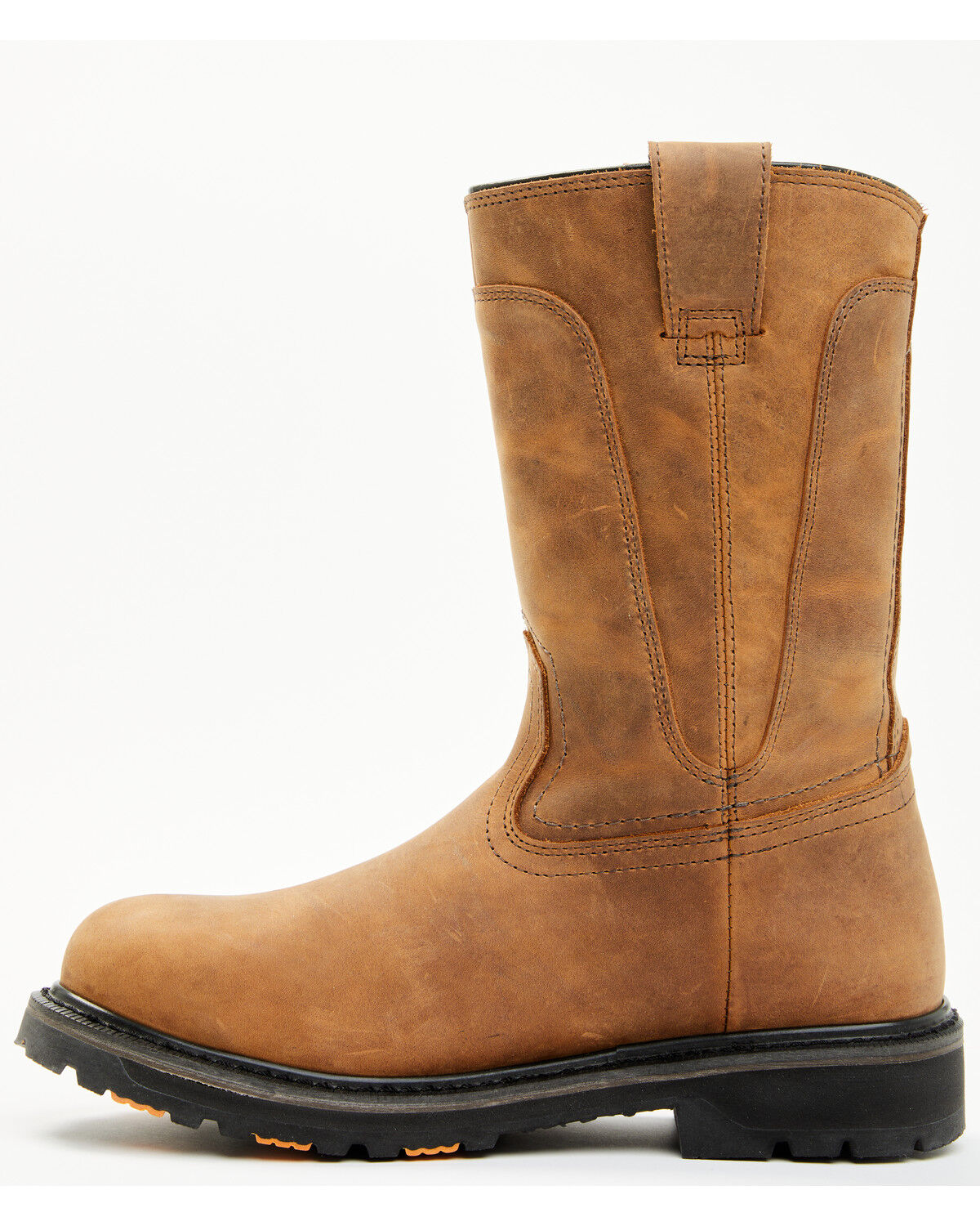 Image #3 - Hawx Men's 11" Industrial Wellington Work Boots - Composite Toe, Brown, hi-res