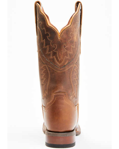 Image #5 - Dan Post Women's Embroidered Western Performance Boots - Broad Square Toe, Brown, hi-res